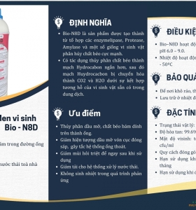 Men vi sinh BIO-N8D xử lý dầu mỡ