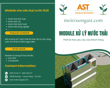 Module xử lý nước thải bằng inox 304 công suất 500L đến 5 m3 ngày đêm
