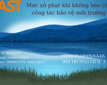MỨC XỬ PHẠT KHI KHÔNG THỰC HIỆN BÁO CÁO CÔNG TÁC BẢO VỆ MÔI TRƯỜNG VÀO NĂM 2024