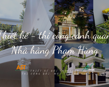 Thi công cảnh quan cho Nhà hàng Phạm Hùng Cát Biển