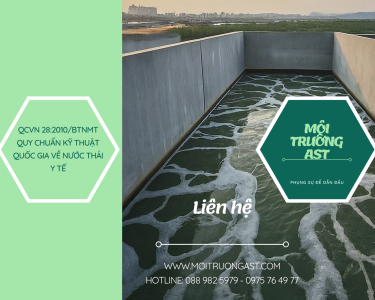 Quy chuẩn dành cho nước thải y tế - QCVN 28:2010/BTNMT