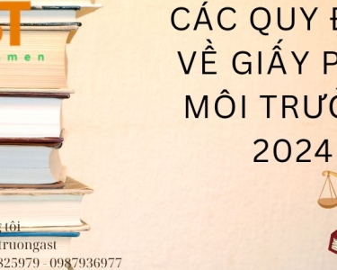 CÁC QUY ĐỊNH VỀ GIẤY PHÉP MÔI TRƯỜNG 2024