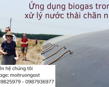 ỨNG DỤNG CỦA BIOGAS TRONG XỬ LÝ NƯỚC THẢI CHĂN NUÔI