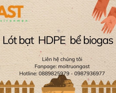 LÓT BẠT HDPE BỂ BIOGAS